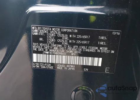 2017 Toyota Rav4 Xle z USA, uszkodzony, nr VIN JTMWFREV5HD098643